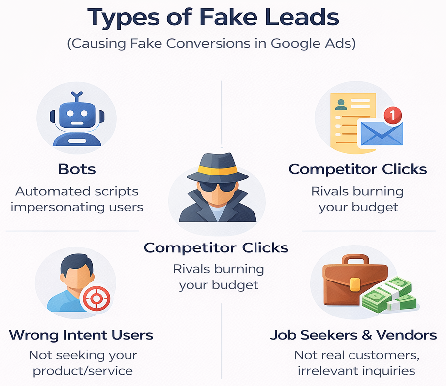 Types of Fake Leads
